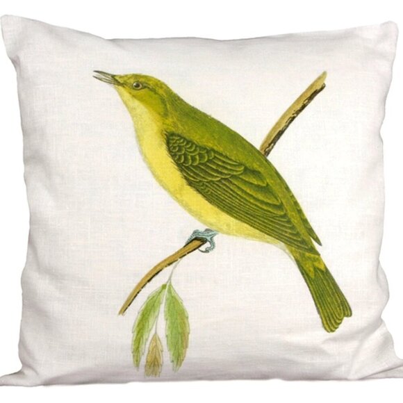 Brand New Ox Bow Decor Songbird Print Pillow 20"x20" - Picture 1 of 6